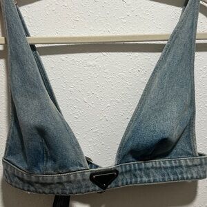 Denim Blue Women's Jeans Top